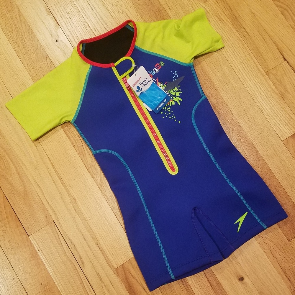 Speedo Begin to Swim UV Thermal One Piece Swimsuit